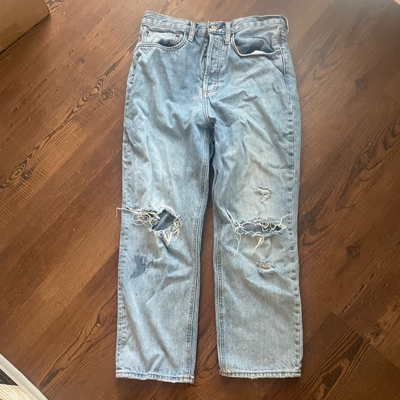 Denim Forum The Joni High Rise Loose 26L (color: picture this bleu ri) - Picture 2 of 5